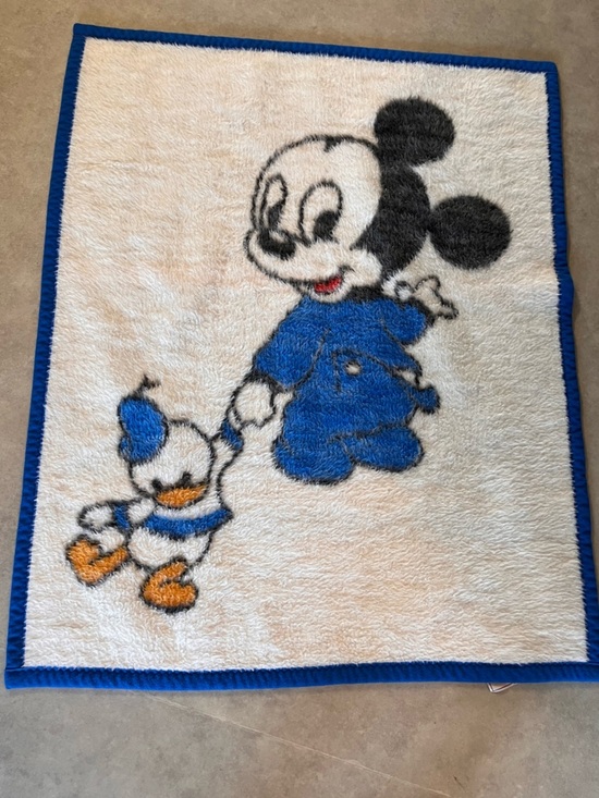 Biederlack Other - Disney Mickey & Donald Plush blanket
vintage 1980s Biederlack baby blanket